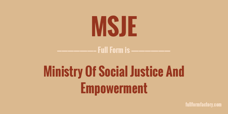 msje-full-form