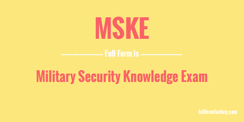 mske-full-form
