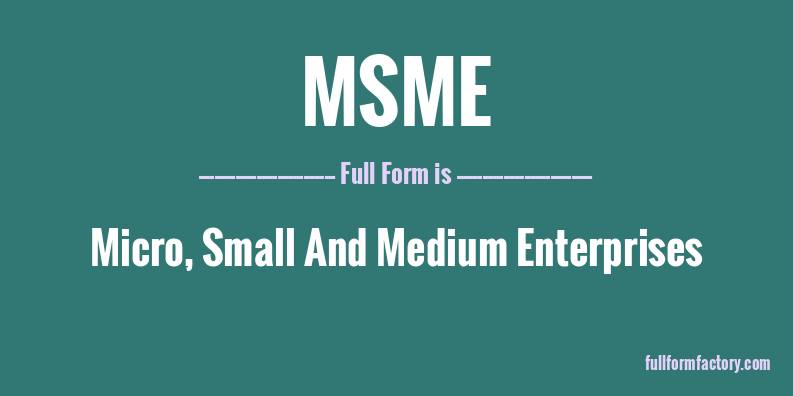 msme-full-form