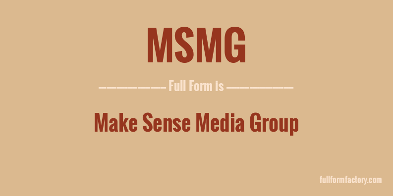 msmg-full-form