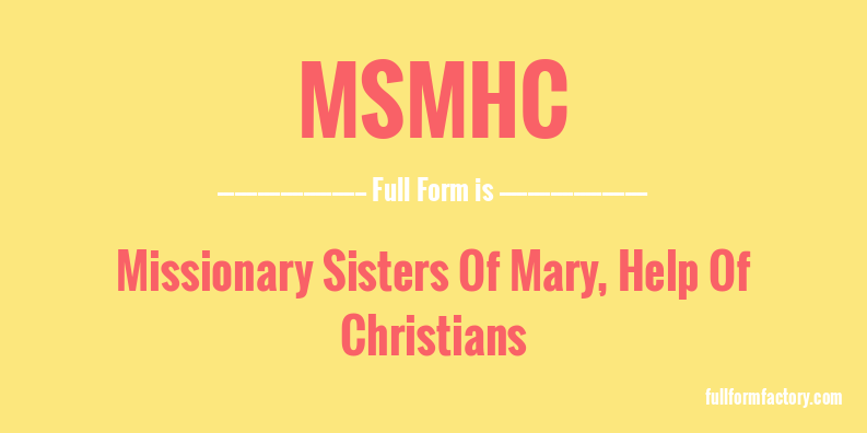 msmhc-full-form