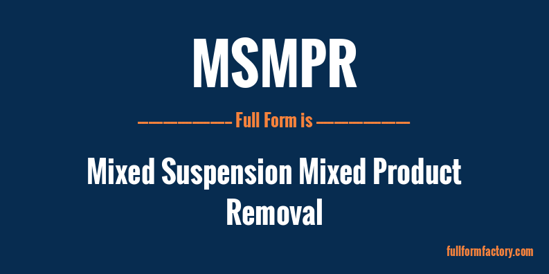 msmpr-full-form