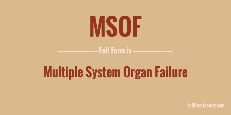 msof-full-form