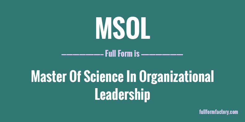 msol-full-form