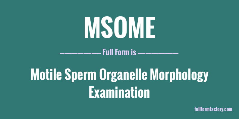 msome-full-form