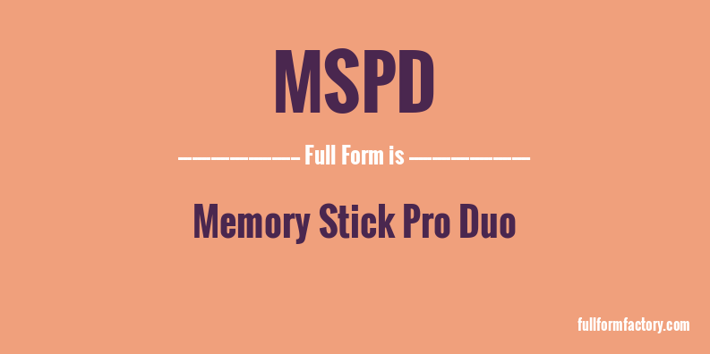 mspd-full-form