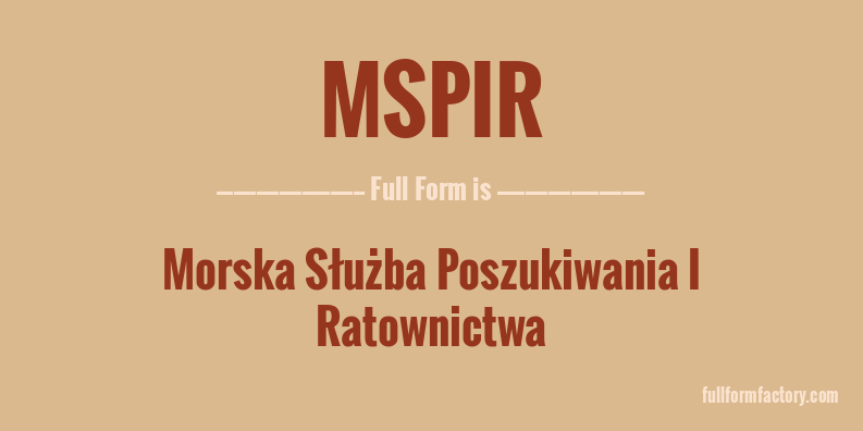 mspir-full-form