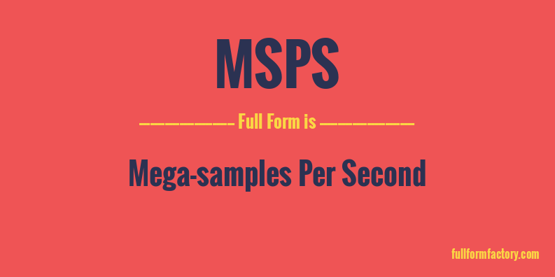 msps-full-form
