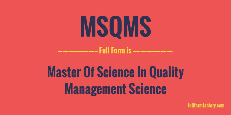 msqms-full-form