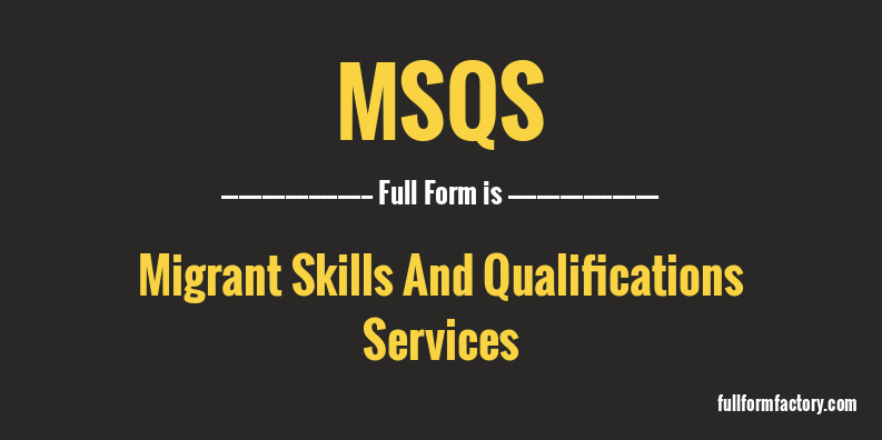 msqs-full-form