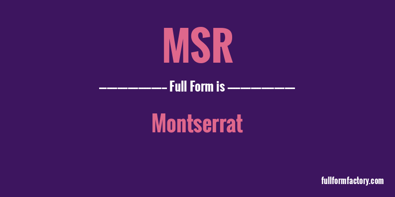 msr-full-form