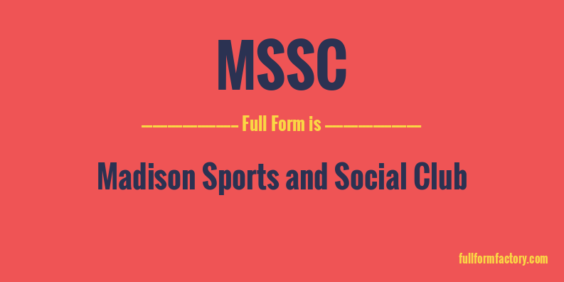 mssc-full-form