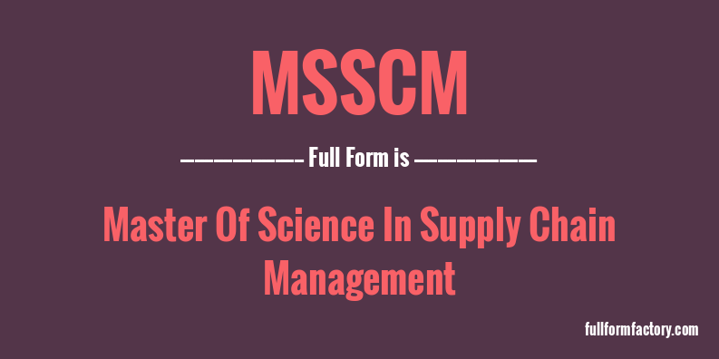 msscm-full-form