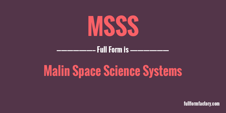 msss-full-form
