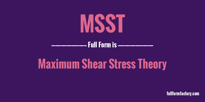 msst-full-form