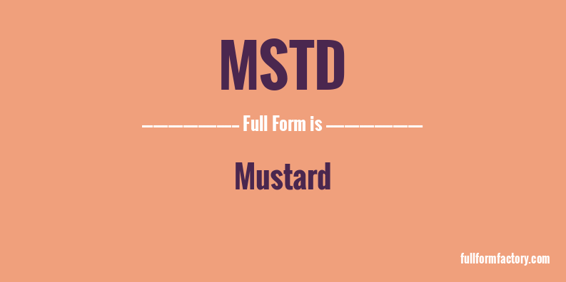 mstd-full-form