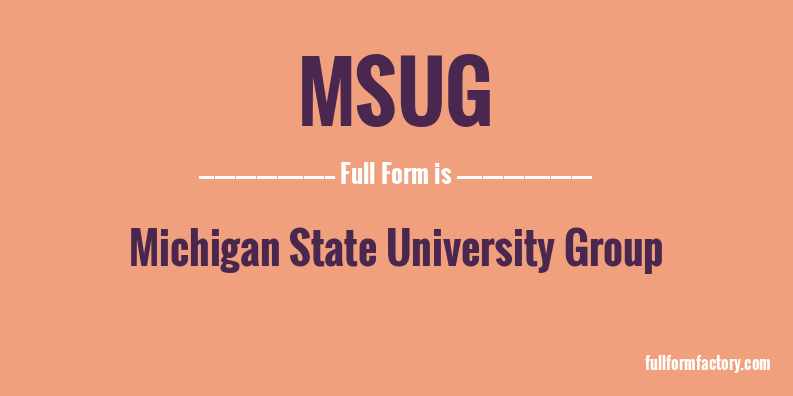 msug-full-form