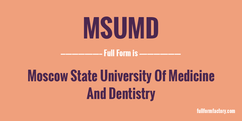 msumd-full-form