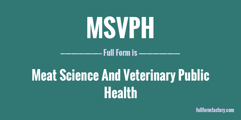msvph-full-form
