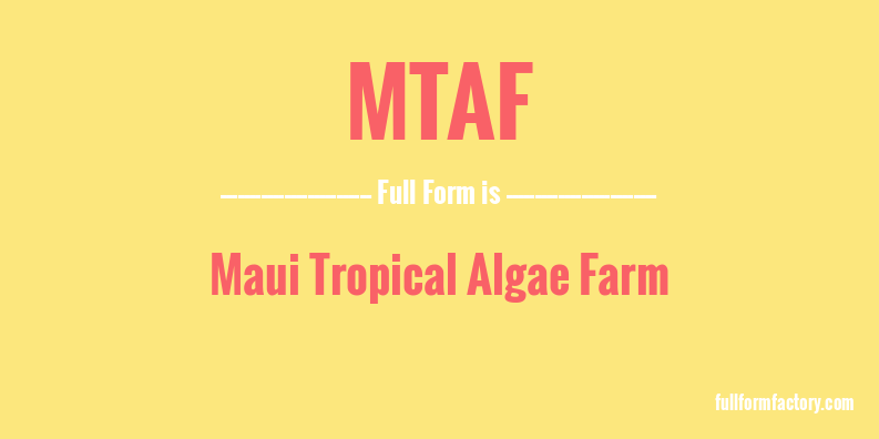 mtaf-full-form