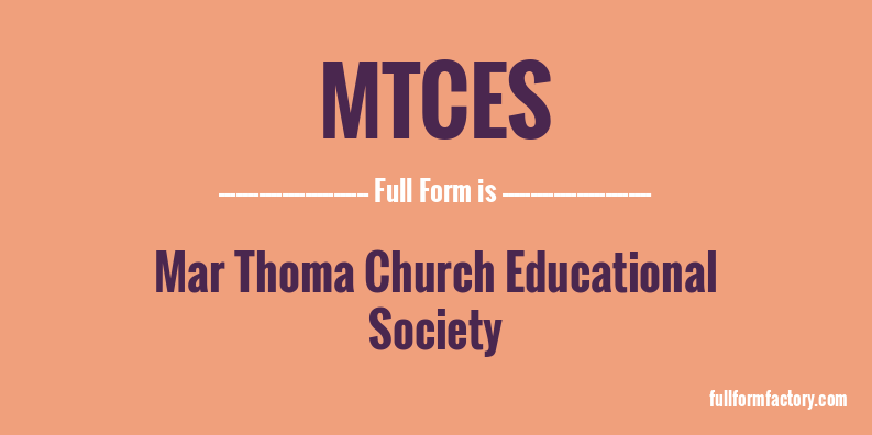 mtces-full-form