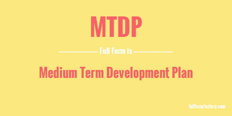 mtdp-full-form