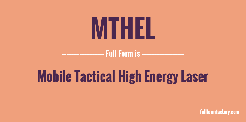 mthel-full-form