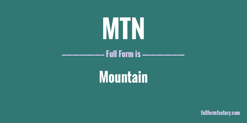 mtn-full-form
