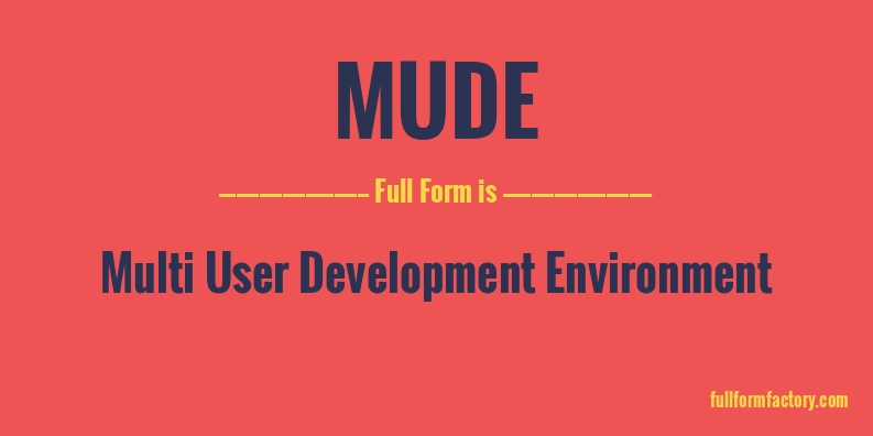 mude-full-form