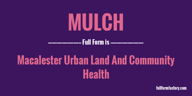 mulch-full-form