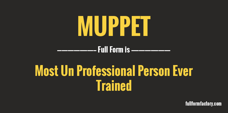muppet-full-form