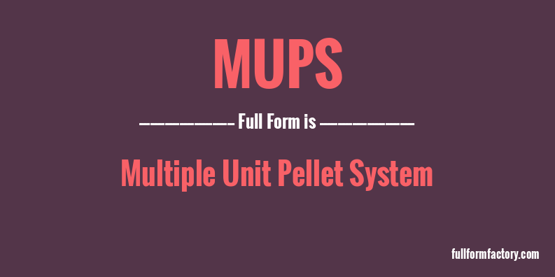 mups-full-form