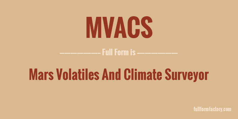 mvacs-full-form