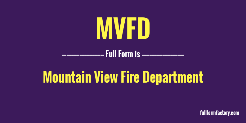 mvfd-full-form
