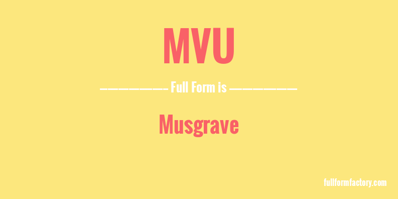 mvu-full-form