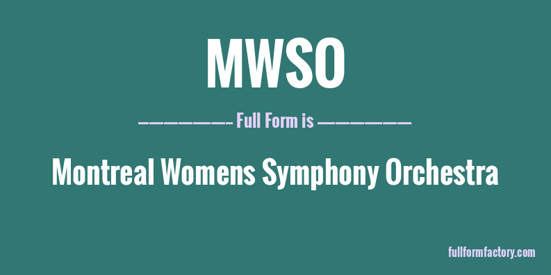 mwso-full-form