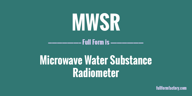 mwsr-full-form