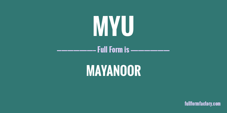 myu-full-form