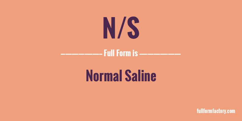 n/s-full-form