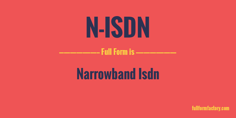 n-isdn-full-form