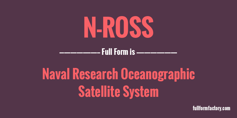 n-ross-full-form