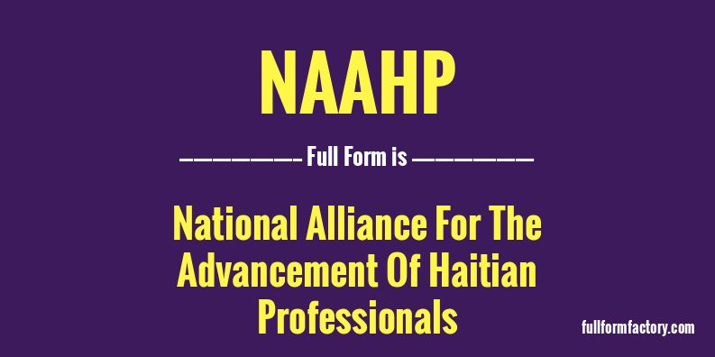 naahp-full-form