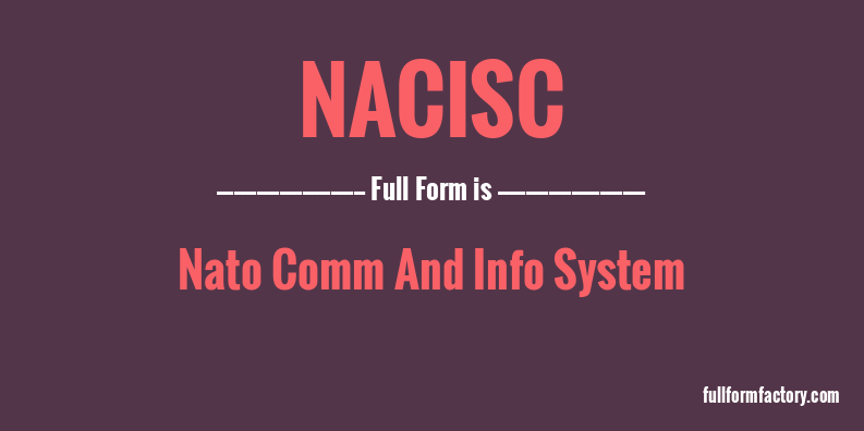 nacisc-full-form