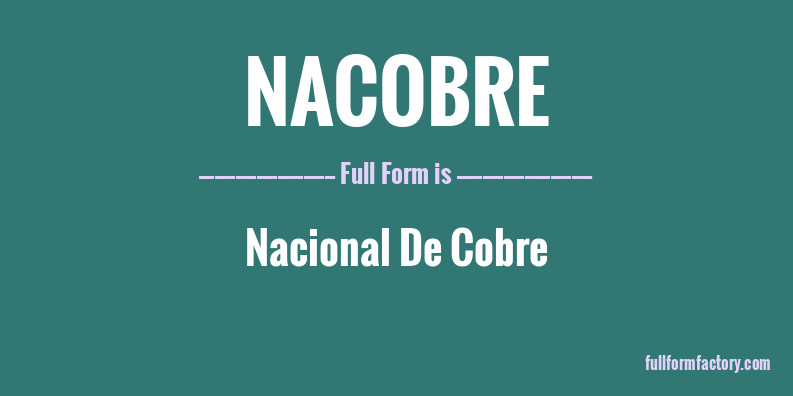 nacobre-full-form