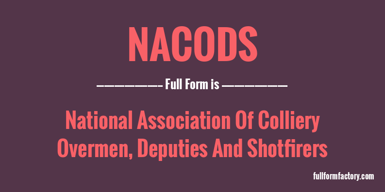 nacods-full-form