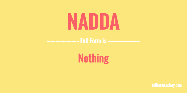 nadda-full-form