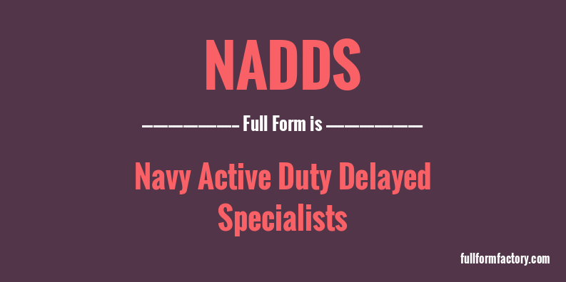 nadds-full-form