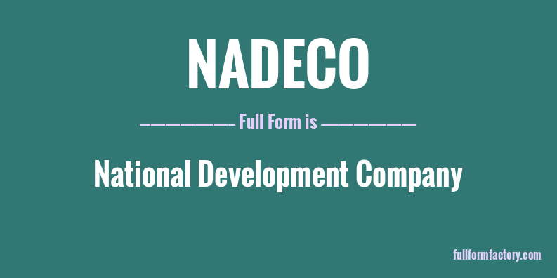 nadeco-full-form