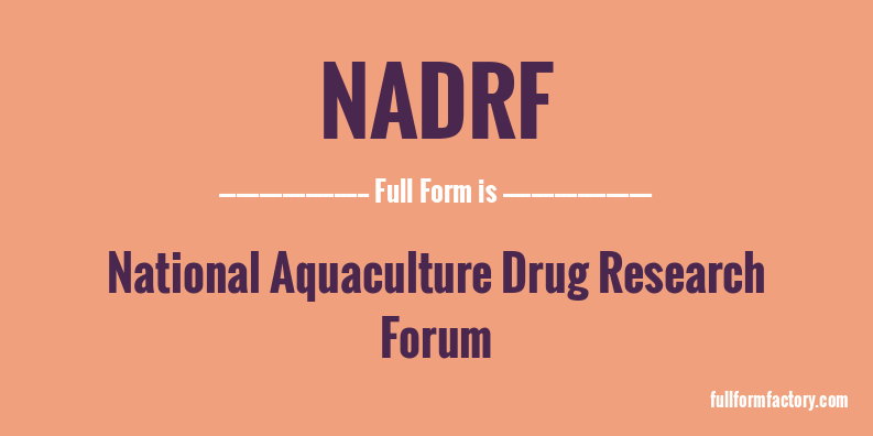 nadrf-full-form