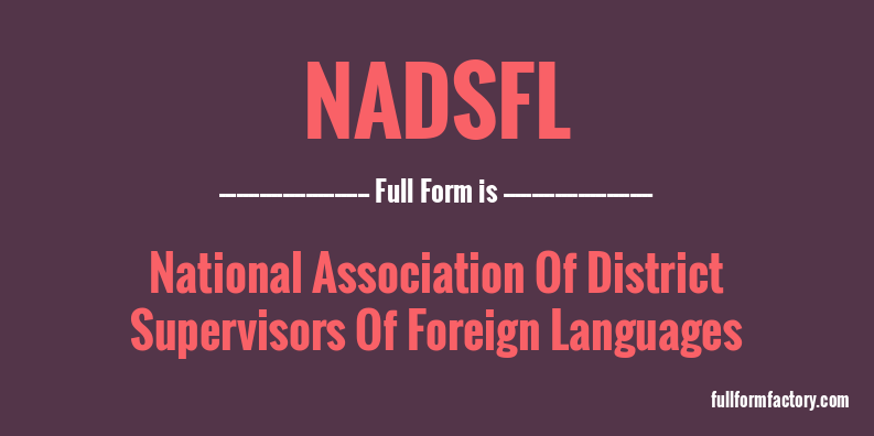 nadsfl-full-form